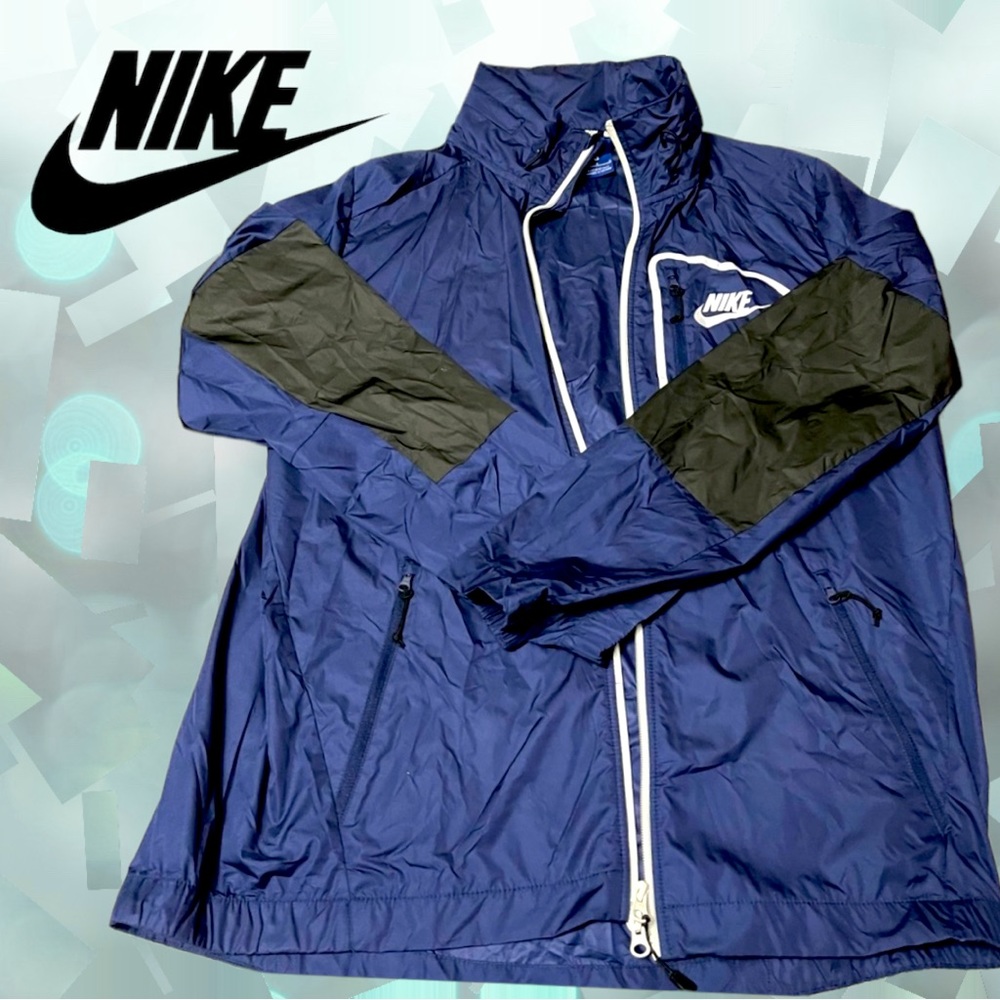 Nike Blue Hooded Windbreaker